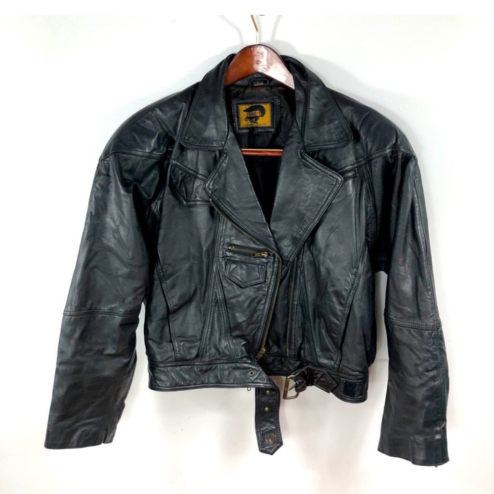Black Leather Jacket Fox Run